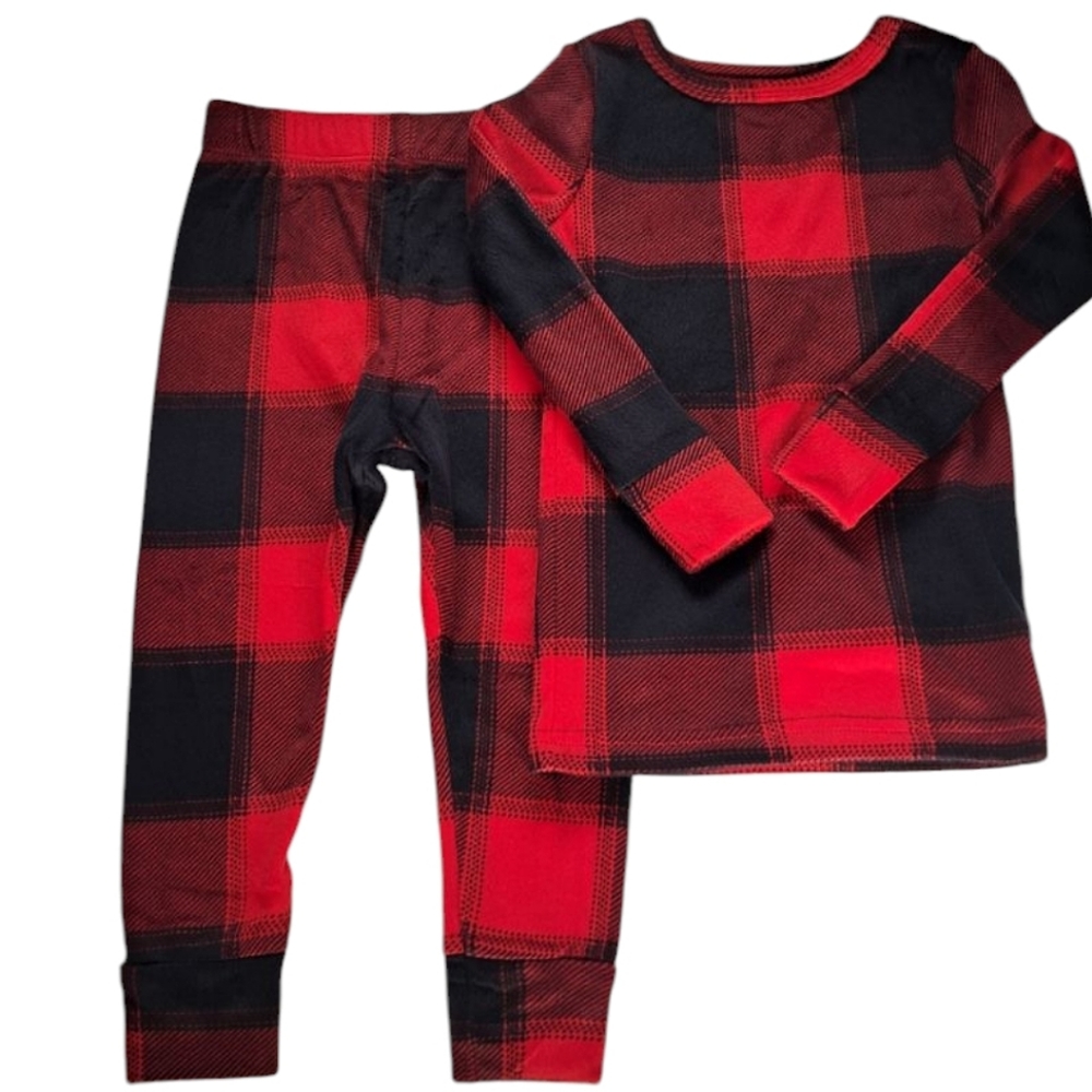 Cat & Jack Plaid Kids Pajamas Size 2T